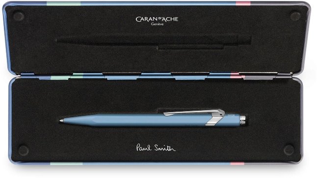 Шариковая ручка Caran d'Ache Office Paul Smith, Sky Blue в подарочной коробке Шариковая ручка Caran d'Ache Office Paul Smith, Sky Blue в подарочной коробке