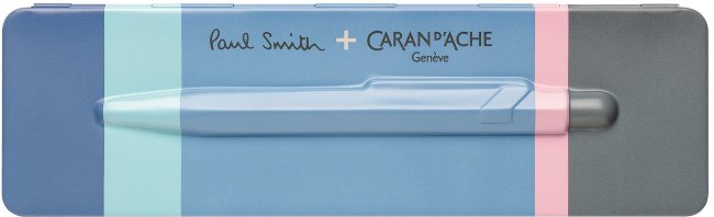 Шариковая ручка Caran d'Ache Office Paul Smith, Sky Blue в подарочной коробке Шариковая ручка Caran d'Ache Office Paul Smith, Sky Blue в подарочной коробке