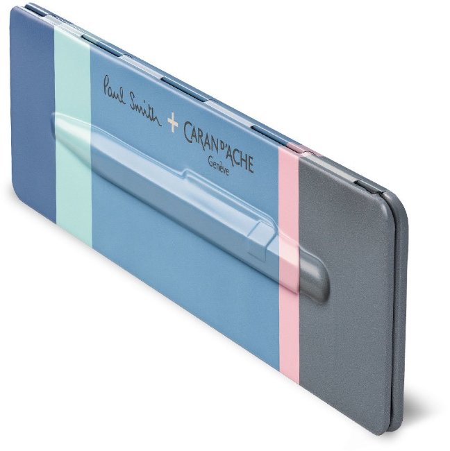 Шариковая ручка Caran d'Ache Office Paul Smith, Sky Blue в подарочной коробке Шариковая ручка Caran d'Ache Office Paul Smith, Sky Blue в подарочной коробке