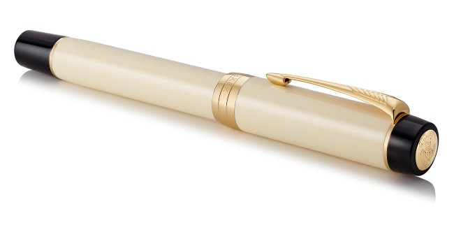 Перьевая ручка Parker Duofold F77 Centennial Ivory/Black GT