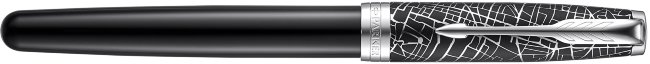 Роллер Parker Sonnet SE18 Metro Black CT F, подарочная коробка