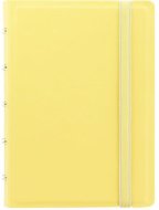 Тетрадь Filofax CLASSIC PASTELS Pocket 105x144мм PU 56л, линейка, съемные листы, спираль двойная, желтый