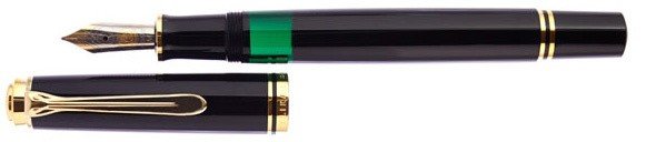 Перьевая ручка Pelikan Souveraen M 600, черный, подарочная коробка Перьевая ручка Pelikan Souveraen M 600, черный, подарочная коробка