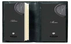 Блокнот Aurora Milano с телефонной книжкой, черный