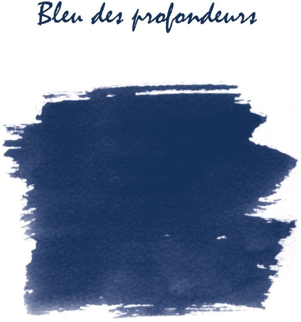 Картриджи для перьевых ручек Herbin, Bleu des profondeurs сине-черный, 6 шт Картриджи для перьевых ручек Herbin, Bleu des profondeurs сине-черный, 6 шт