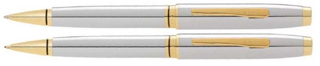 Набор Cross Coventry: шариковая ручка и механический карандаш, серебристый Набор Cross Coventry: шариковая ручка и механический карандаш, серебристый