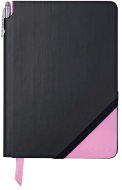 Записная книжка Cross Jot Zone, A5, черно-розовый, 160 страниц в линейку, ручка в комплекте