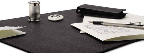 Настольное покрытие Graf von Faber-Castell кожаное, черное Настольное покрытие Graf von Faber-Castell кожаное, черное