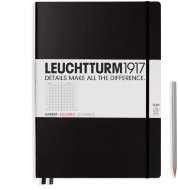 Записная книжка Leuchtturm Master Slim A4+ (в клетку), 123 стр., твердая обложка, черная
