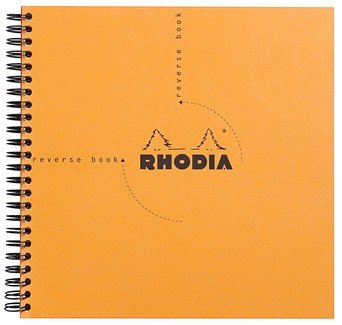 Блокнот Rhodia Classic Reverse Book на спирали, 21х21, клетка, 80 г, оранжевый Блокнот Rhodia Classic Reverse Book на спирали, 21х21, клетка, 80 г, оранжевый