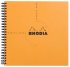 Блокнот Rhodia Classic Reverse Book на спирали, 21х21, клетка, 80 г, оранжевый