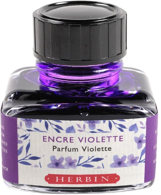 Ароматизированные чернила в банке Herbin, 30 мл, Фиолетовый, Фиалка Ароматизированные чернила в банке Herbin, 30 мл, Фиолетовый, Фиалка