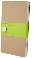 Блокнот Moleskine CAHIER JOURNAL LARGE, нелинованный, бежевый (3шт)