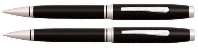 Набор Cross Conventry: шариковая ручка и механический карандаш, черный