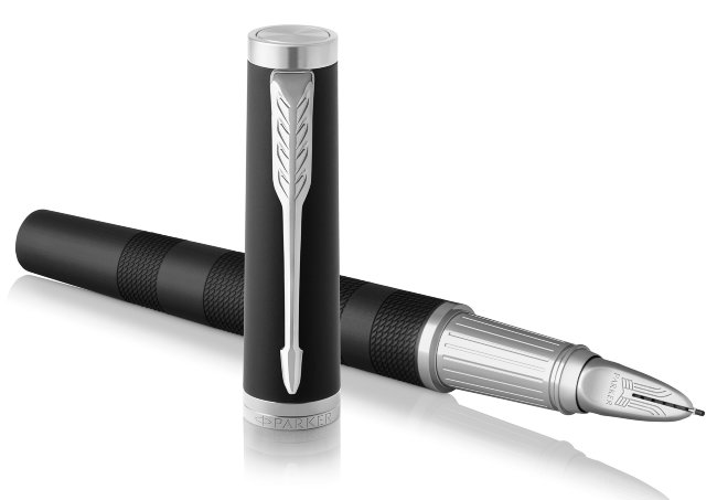 Ручка 5й пишущий узел Parker Ingenuity L F501 Black Rubber CT