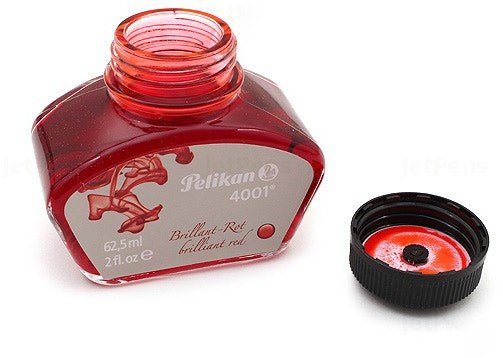 Флакон с чернилами для ручек перьевых Pelikan INK 4001 76 Brilliant Red, красный, 62.5 мл Флакон с чернилами для ручек перьевых Pelikan INK 4001 76 Brilliant Red, красный, 62.5 мл