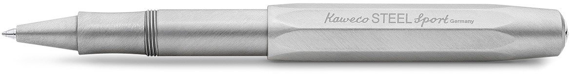 Ручка гелевая (роллер) Steel Sport 0.7мм цвет корпуса серебряный