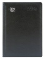 Ежедневник Letts Global Deluxe A5, позолоченный срез, недатированный, черный