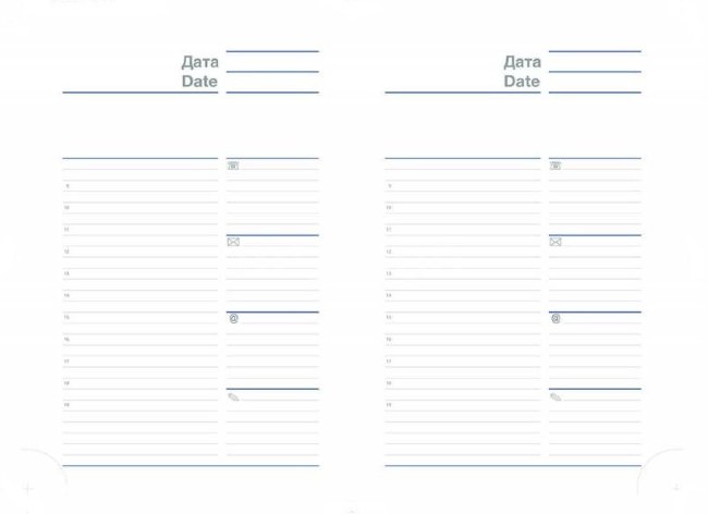 Ежедневник Letts Global Deluxe A5, позолоченный срез, недатированный, черный
