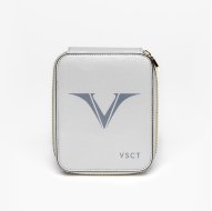 Кожаный чехол для шести ручек Visconti VSCT серый