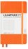 Записная книжка Leuchtturm A6 (в линейку), 187 стр., твердая обложка, оранжевая