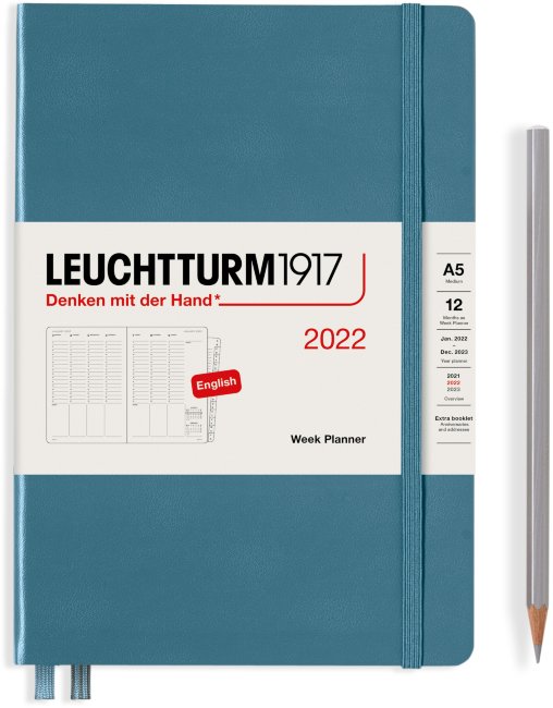 Еженедельник Leuchtturm Weekly Planner А5 2022г, 72л, мягкая обложка темно-зеленый , Eng Еженедельник Leuchtturm Weekly Planner А5 2022г, 72л, мягкая обложка темно-зеленый , Eng