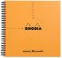 Блокнот Rhodia Classic Reverse Book на спирали, 21х21, точка, 80 г, оранжевый