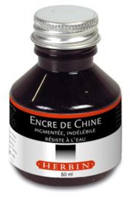 Тушь Herbin Indian Ink, 50 мл, Черные Тушь Herbin Indian Ink, 50 мл, Черные
