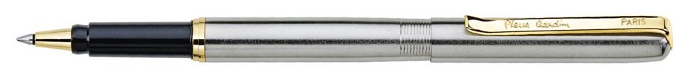 Ручка-роллер Pierre Cardin GAMME, стальной, сталь и позолота