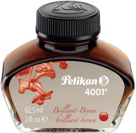 Флакон с чернилами для ручек перьевых Pelikan INK 4001 76 Brilliant Brown, коричневый, 62.5 мл