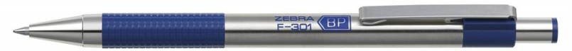 Ручки шариковые Zebra F-301 0.7мм, синие чернила (12 штук)