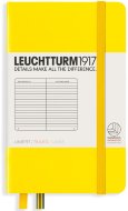 Записная книжка Leuchtturm A6 (в линейку), 187 стр., твердая обложка, лимонная