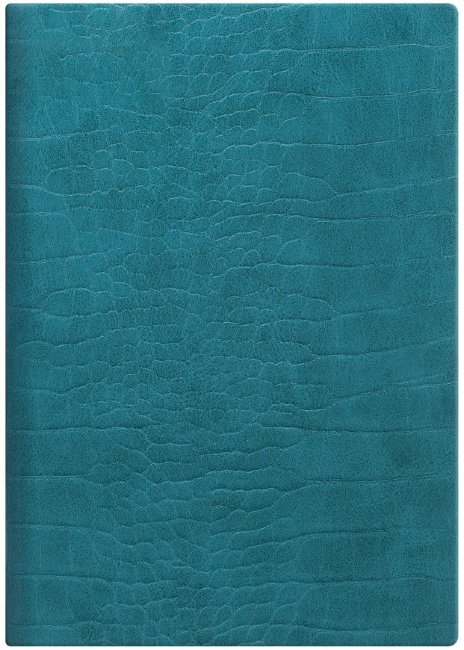 Ежедневник Letts CROC A5, бирюзовый