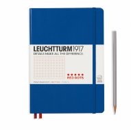 Записная книжка Leuchtturm Red Dots A5 (в точку), 251 стр., твердая обложка, королевски-синяя