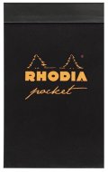 Карманный блокнот Rhodia Pocket Pad, 7,5х12, клетка, 80 г, черный