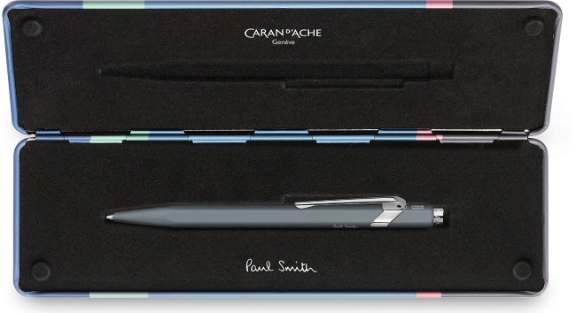 Шариковая ручка Caran d'Ache Office Paul Smith, Slate Grey в подарочной коробке