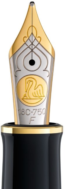 Перьевая ручка Pelikan Souveraen M 800, черный/синий, подарочная коробка Перьевая ручка Pelikan Souveraen M 800, черный/синий, подарочная коробка