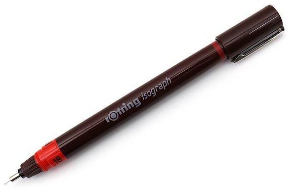Изограф Rotring 1903396 0.18 мм, корпус бордовый Изограф Rotring 1903396 0.18 мм, корпус бордовый