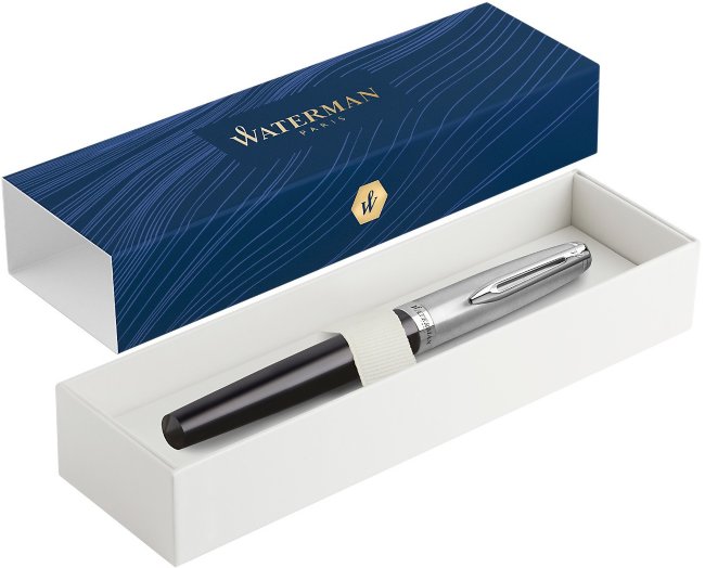 Перьевая ручка Waterman Embleme Black CT F Перьевая ручка Waterman Embleme Black CT F