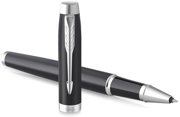 Ручка роллер Parker IM Essential T319 Matte Black CT F черные чернила Ручка роллер Parker IM Essential T319 Matte Black CT F черные чернила