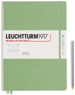 Записная книжка Leuchtturm Master Slim А4+ (в линейку), 123 стр., твердая обложка, пастельно-зелёный