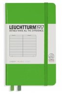Записная книжка Leuchtturm A6 (в линейку), 187 стр., твердая обложка, насыщенно-зеленая