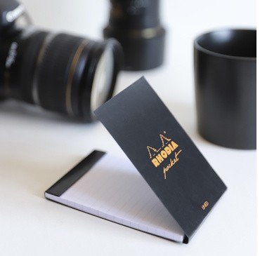 Карманный блокнот Rhodia Pocket Pad, 7,5х12, линейка, 80 г, черный Карманный блокнот Rhodia Pocket Pad, 7,5х12, линейка, 80 г, черный