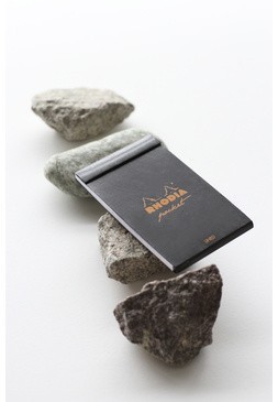 Карманный блокнот Rhodia Pocket Pad, 7,5х12, линейка, 80 г, черный Карманный блокнот Rhodia Pocket Pad, 7,5х12, линейка, 80 г, черный