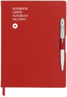 Записная книжка Caran d'Ache Office, A5, красный + шариковая ручка 849, белый