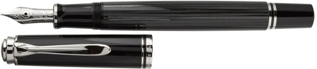 Ручка перьевая Pelikan Souveraen M 405 белый/серебристый F Ручка перьевая Pelikan Souveraen M 405 белый/серебристый F