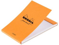 Блокнот Rhodia Classic, 7,5х12, клетка, 80 г, оранжевый