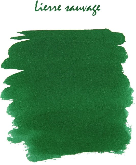 Картриджи для перьевых ручек Herbin, Lierre sauvage зеленый, 6 шт