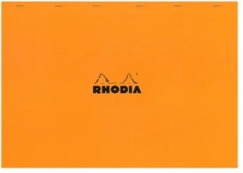 Блокнот Rhodia Basics №38, A3+, 42x31, клетка, 80 г, оранжевый