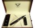 Ручка - роллер и запонки стальные Visconti Divina Black Medium
